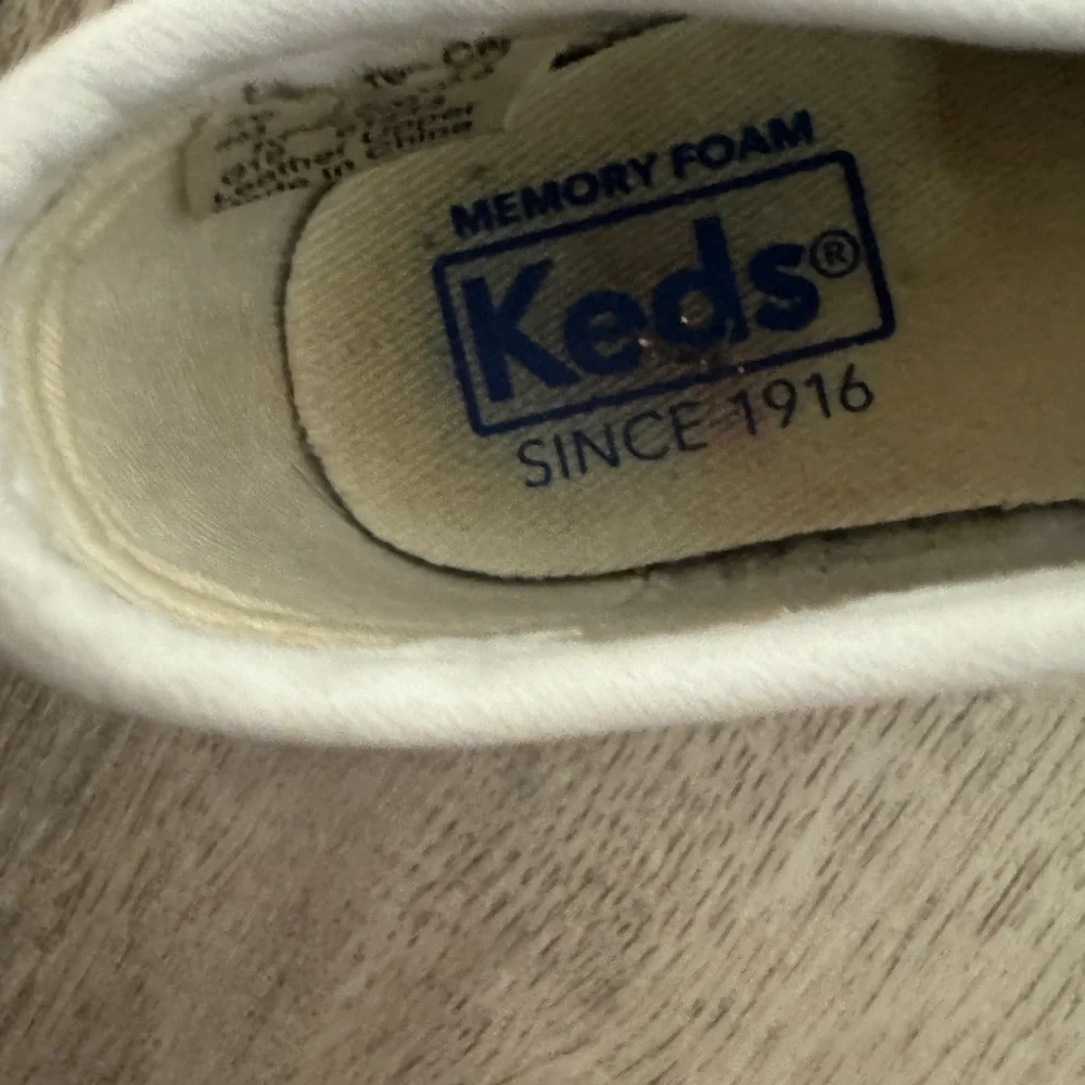Keds White Baby Walker Shoes T-Strap Design